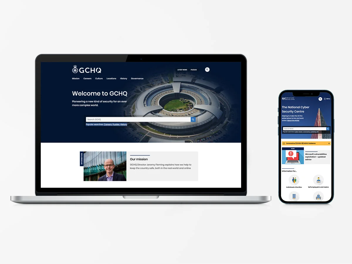 GCHQ and NCSC website redesign